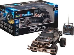 Revell Revell Control RC Car - zdalnie sterowany samochód z pilotem 27 MHz, stabilna konstrukcja, duże koła dla dobrej mobilności w terenie, oświetlenie LED, zasilanie bateryjne - buggy BULL SCOUT 24629