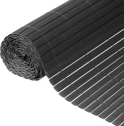 Nature Nature Dwustronna mata ogrodzeniowa, PVC, 1 x 3 m, antracytowa