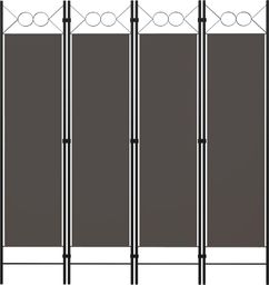 vidaXL Parawan 4-panelowy, antracytowy, 160 x 180 cm