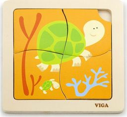 Viga 50143 Puzzle na podkładce - żółwiki