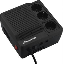 PowerWalker Stabilizator napięcia AVR LED 220/230/240V 600VA 3 x Schuko