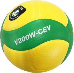 Mikasa Żółto-zielona piłka do siatkówki Mikasa V200W CEV - rozmiar 5 5