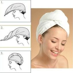 TopShine BQ22 TURBAN RĘCZNIK DO WŁOSÓW Z MIKROFIBRY BASEN uniwersalny