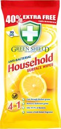 Green Shield Chusteczki nawilżane Green Shield Household 70 sztuk uniwersalny