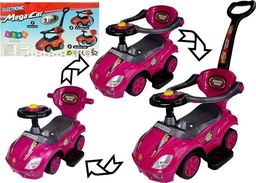 Lean Cars Jeździk z Pchaczem Mega Car 3w1 Różowy