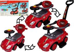 Lean Cars Jeździk z Pchaczem Mega Car 3w1 Czerwony