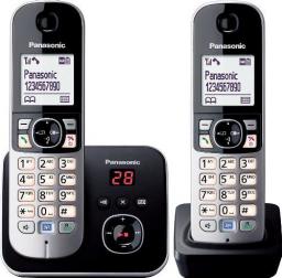 Telefon stacjonarny Panasonic Czarno-srebrny 