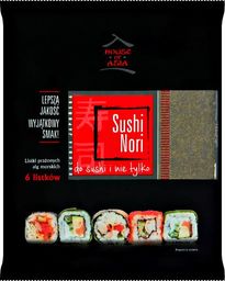House of Asia Wodorosty nori do sushi 6 szt. - uniwersalny