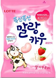 Lotte Miękkie cukierki Malang Cow o smaku mleka truskawkowego 79g - LOTTE uniwersalny