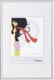 Ramka Walther New Lifestyle, 10x15, plastikowa, srebrna (KV015S)