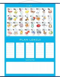 Artglob Plan lekcji - alfabet, plansza edukacyjna