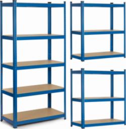 Humberg Regał metalowy magazynowy 180x90x30cm (4845)