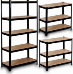 Humberg Regał metalowy magazynowy 180x90x40 cm HR-813 czarny
