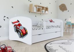 Kocot Kids Łóżko BABY DREAMS auto wyścigowe dla chłopca z materacem