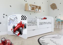 Kocot Kids Łóżko BABY DREAMS formuła 1 z materacem i szufladą