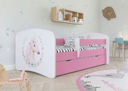 Kocot Kids Łóżko BABY DREAMS konik dla dziewczynki z barierką