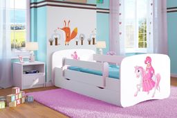 Kocot Kids Łóżko BABY DREAMS księżniczka na koniu 140 z barierką