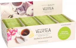 VEERTEA PREMIUM 100 kopert GREEN TEA WITH FRUITS 1,5g