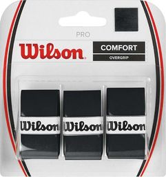Wilson Owijka Wilson Pro Comfort Overgrip czarne 3 szt WRZ4014BK
