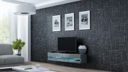 Cama Meble Szafka RTV VIGO NEW '140' 30/140/40 szary/szary poł