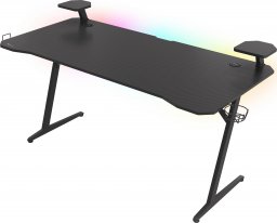 Biurko GENESIS Holm 510 RGB Czarne 160 cmx75 cm