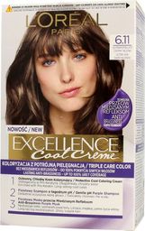 L’Oreal Paris Krem koloryzujący do włosów Exellence 6.11 Ultra Popielaty Ciemny Blond