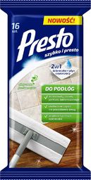 Presto 2w1 Ściereczka + Płyn czyszczący do podłóg 16 szt.