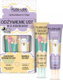 Floslek FLOS*LIP CARE VEGE Duo Peeling cytrynowy + Maseczka gruszkowa