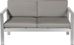 Beliani Sofa ogrodowa 2-osobowa ciemnoszara SALERNO