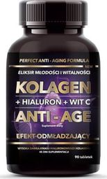 Intenson Kolagen kwas hialuronowy witamina C Perfect Anti - Aging Formula 90 tabletek