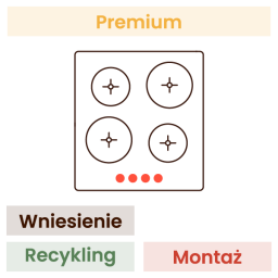  Montaż płyty gazowej w zabudowie KOMFORT