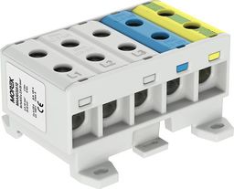 MOREK Złączka szynowa 2,5-35mm2 szar-nieb-zół 10-otwor zacisk 5P MAA5035A10 Morek 4399