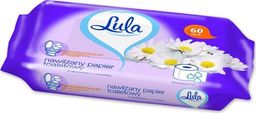 Lula Nawilżany papier toaletowy, LULA, z ekstraktem z rumianku, 60 szt., biały papier