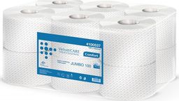 Velvet Papier toaletowy celulozowy VELVET Professional Jumbo, 2-warstwowy, 800 listków, 100m, 12szt., biały
