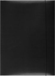 Office Products Teczka z gumką karton, A4, 300gsm, 3-skrz., czarna