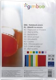 Gimboo Okładka na zeszyt, groszkowa, A4, 90mikr., transparentna