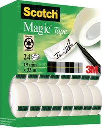 Scotch Taśma biurowa Magic (8-1933R24TPR), matowa, 19mm, 33m, 24szt.