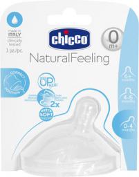 Chicco Smoczek na Butelke Przepływ normalny 0m+ 1 sztuka (810111)