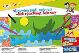 Gimboo Blok rysunkowy A4 20k mix kolorów 