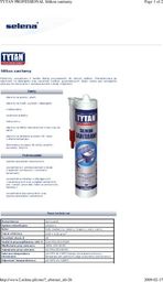 Tytan SILIKON SANITARNY TYTAN 280ML SZARY