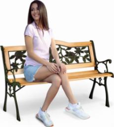 Sofotel Ławka parkowa z oparciem 123,5 x 74 x 48 cm Gardi Rose