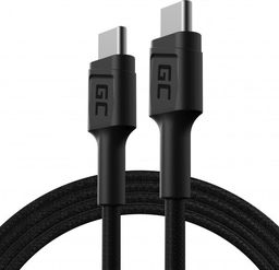Kabel USB Green Cell USB-C - USB-C 1.2 m Czarny (KABGC30)