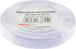 BREWIS Wstążka satynowa BREWIS kropki 12mm x 22m kolor 1 Brewis