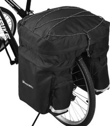 Wozinsky Pojemna torba rowerowa 60 L na bagażnik czarny Wozinsky WBB13BK Uniwersalny
