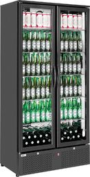 Witryna chłodnicza ARKTIC Lodówka barowa na napoje 2-drzwiowa szer. 90cm 458L Lodówka barowa na napoje 2-drzwiowa szer. 90cm 458L