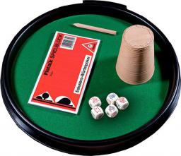 Piatnik PIATNIK KOŚCI POKEROWE TACKA, KUBEK SKÓR - 296758