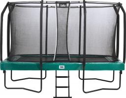 Trampolina ogrodowa Salta ogrodowa First Class z siatką wewnętrzną 366 x 214 cm zielona