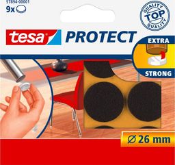 Tesa Podkładki Filcowe FI=26mm Brązowe 9szt. (H5789401)
