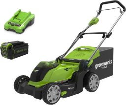 Kosiarka akumulatorowa Greenworks 40V , 41cm zestaw, ładowarka + 1 akumulator 4Ah (G40LM41K4)