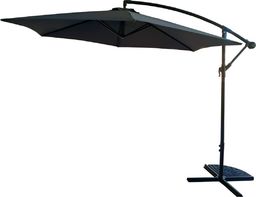 Saska Garden Parasol ogrodowy składany na wysięgniku Szary 300x230 cm